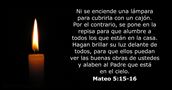 Mateo 5:15-16