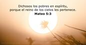 Mateo 5:3