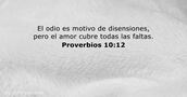 Proverbios 10:12