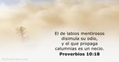Proverbios 10:18