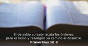 Proverbios 10:8