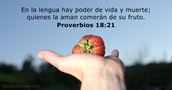 Proverbios 18:21