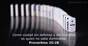 Proverbios 25:28
