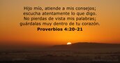Proverbios 4:20-21
