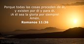 Romanos 11:36