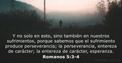 Romanos 5:3-4