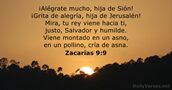 Zacarías 9:9