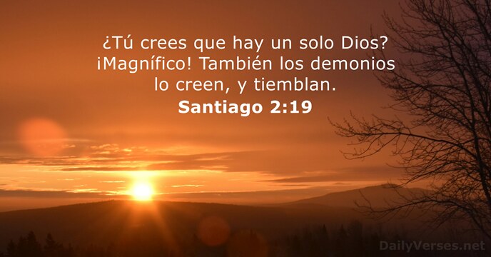 Santiago 2:19