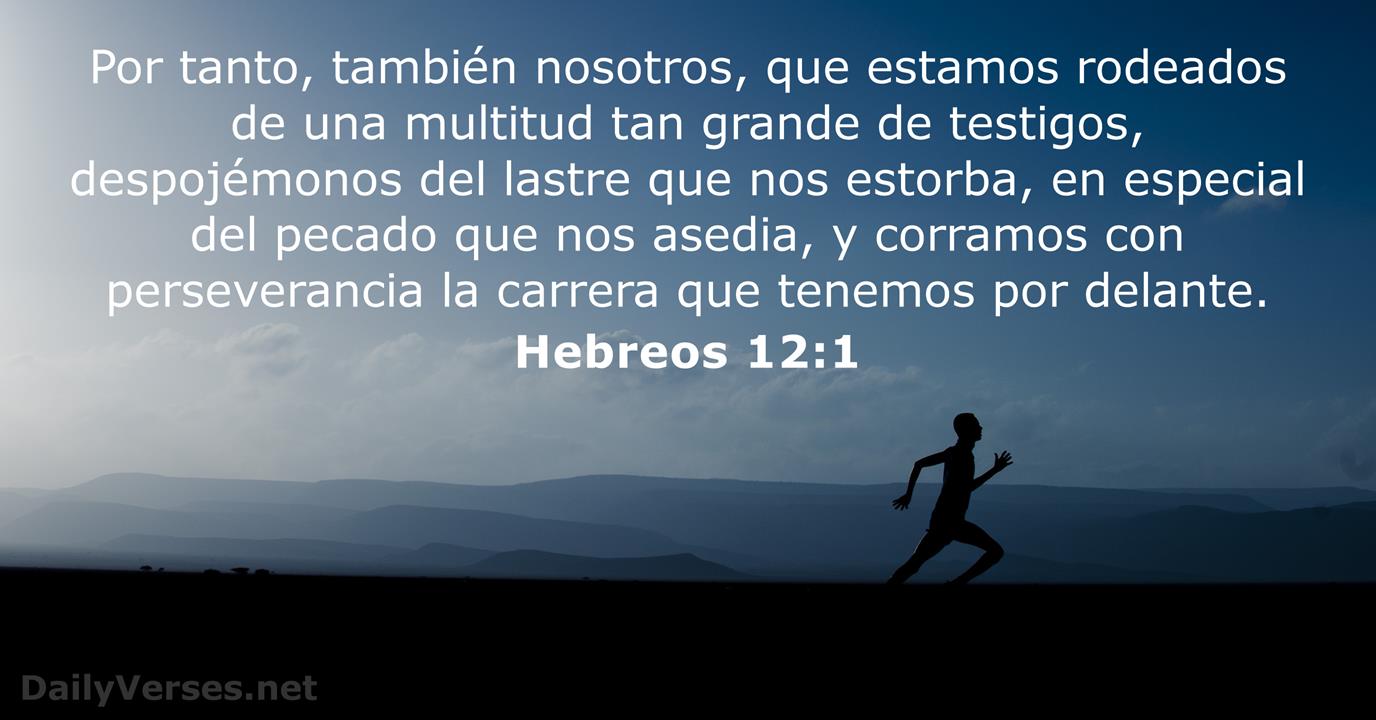 Hebreos 12:1 - Versículo de la Biblia 
