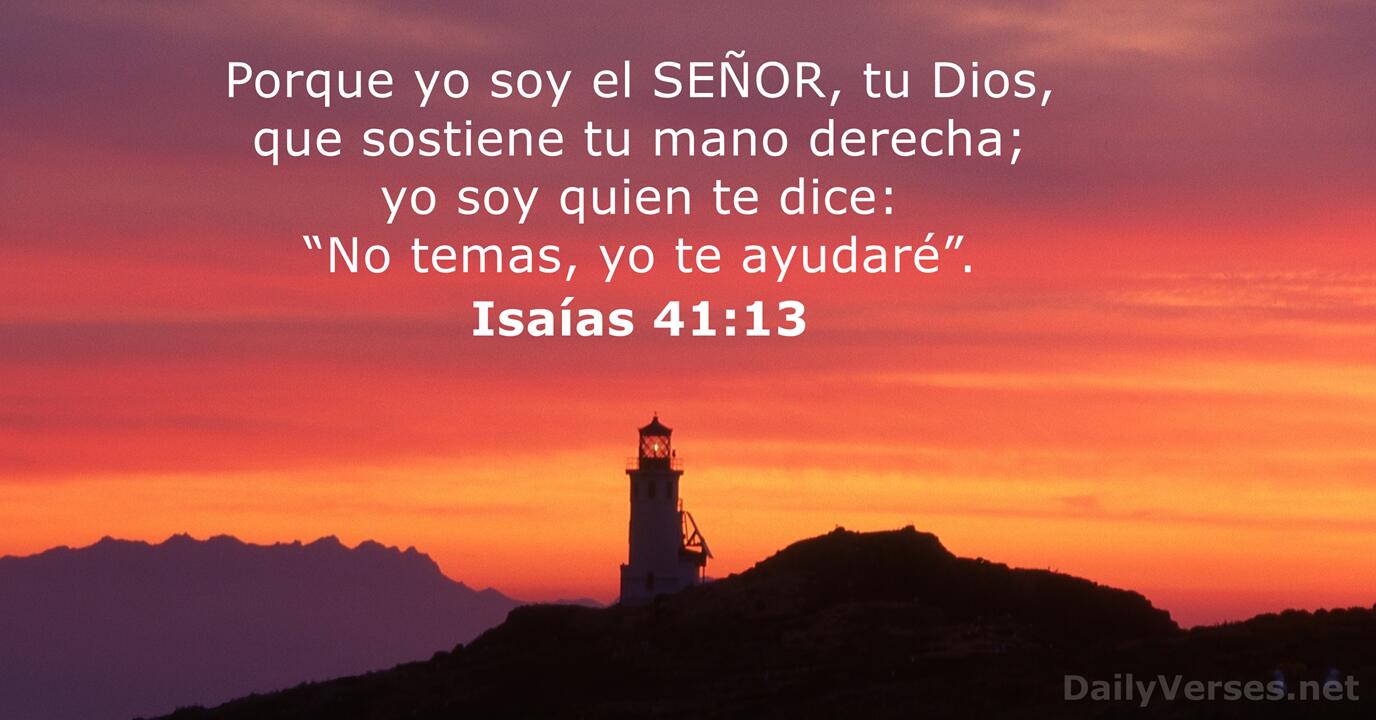 Isaías 41:13 - RVR60 - Versículo de la Biblia del día ...