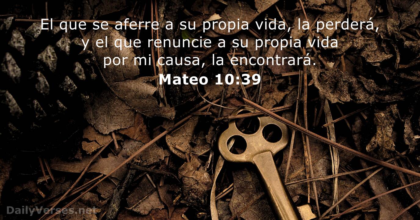 Mateo 10 39 Vers culo De La Biblia DailyVerses