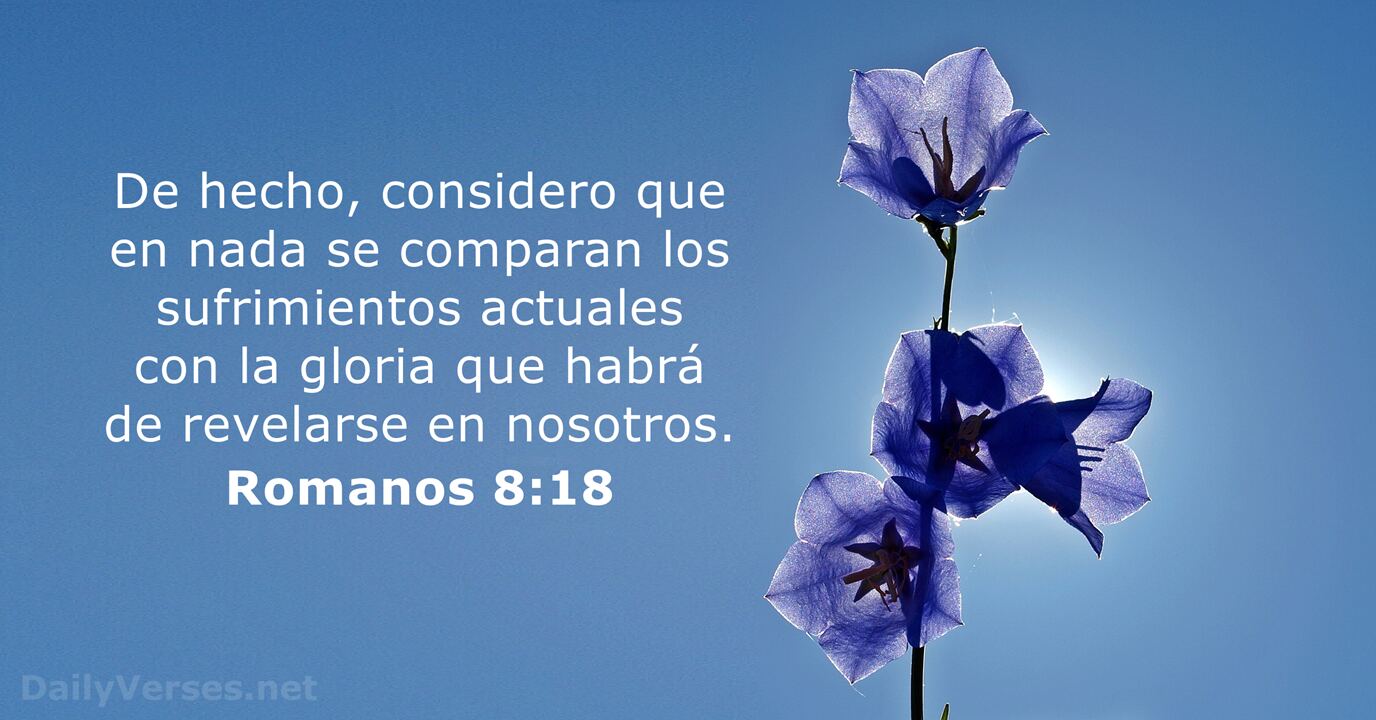 Romanos 8:18 - Versículo de la Biblia - DailyVerses.net