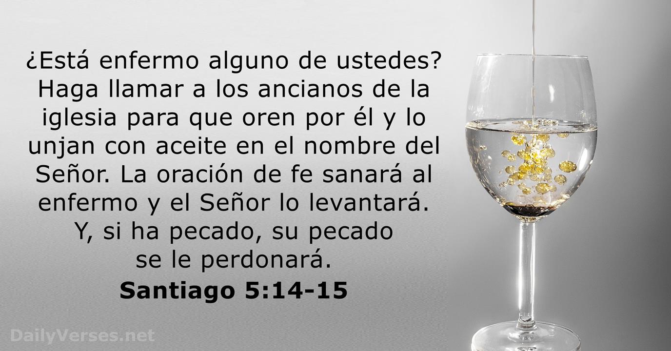 Santiago 5:14-15 - Versículo de la Biblia 