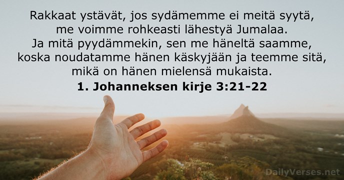 1. Johanneksen kirje 3:21-22
