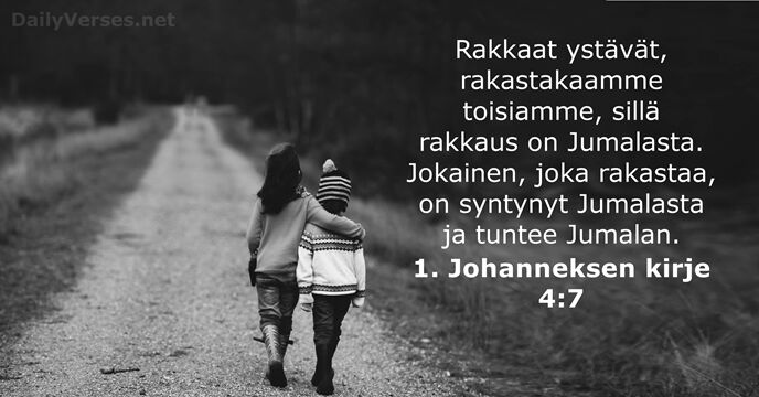 1. Johanneksen kirje 4:7