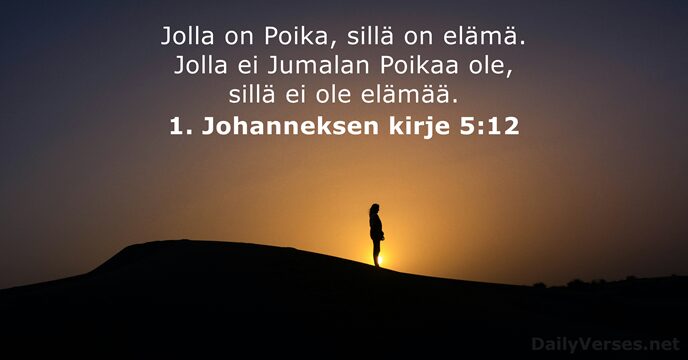 1. Johanneksen kirje 5:12