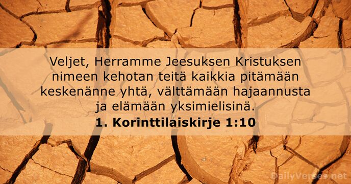 1. Korinttilaiskirje 1:10