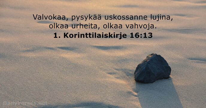 1. Korinttilaiskirje 16:13