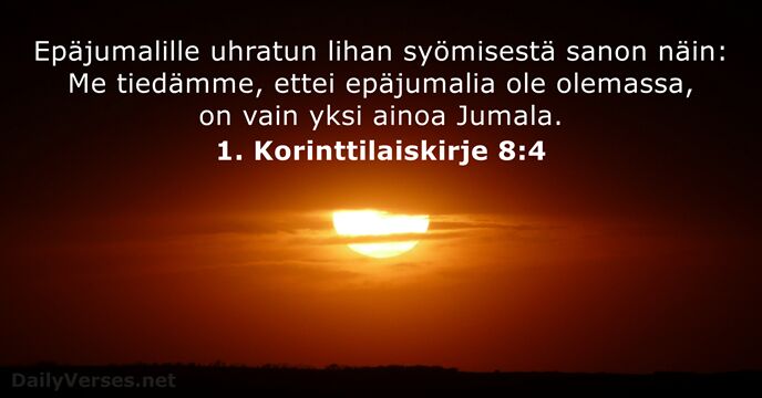 1. Korinttilaiskirje 8:4