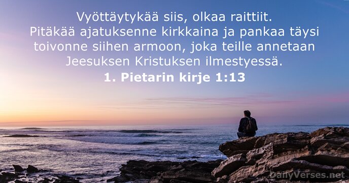 1. Pietarin kirje 1:13