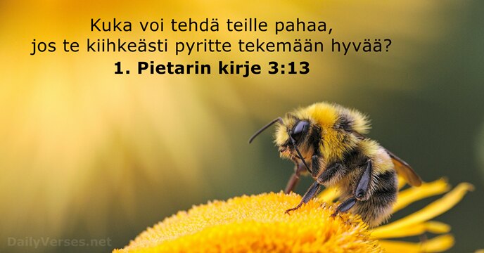 1. Pietarin kirje 3:13