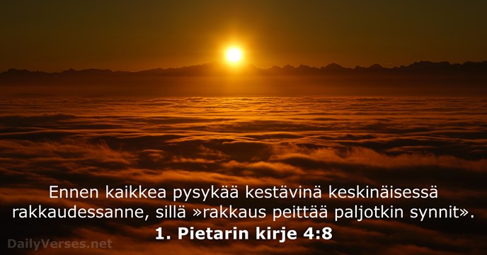 1. Pietarin kirje 4:8