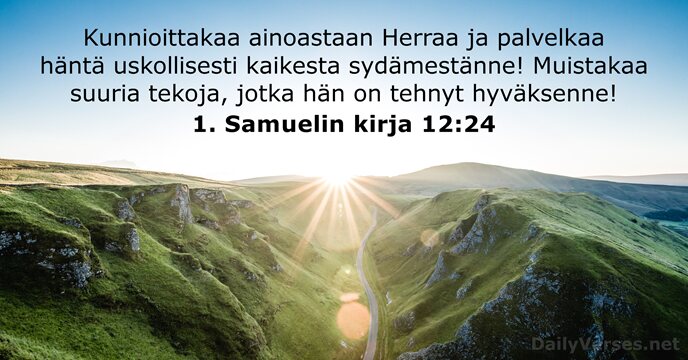 1. Samuelin kirja 12:24