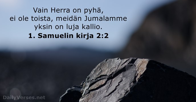 1. Samuelin kirja 2:2