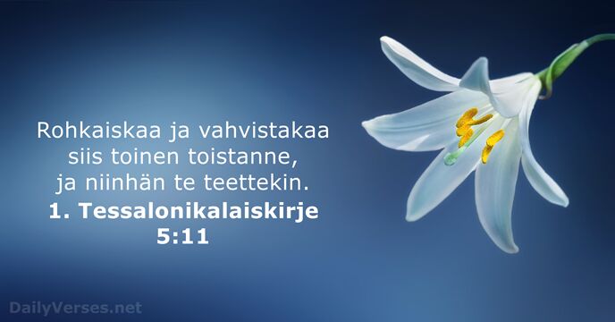 1. Tessalonikalaiskirje 5:11