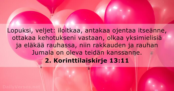 2. Korinttilaiskirje 13:11
