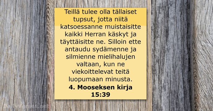 4. Mooseksen kirja 15:39