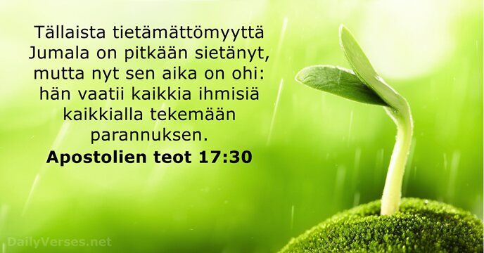 Apostolien teot 17:30