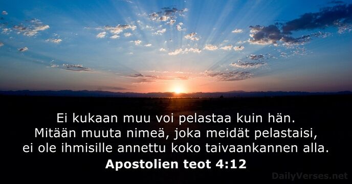 Apostolien teot 4:12