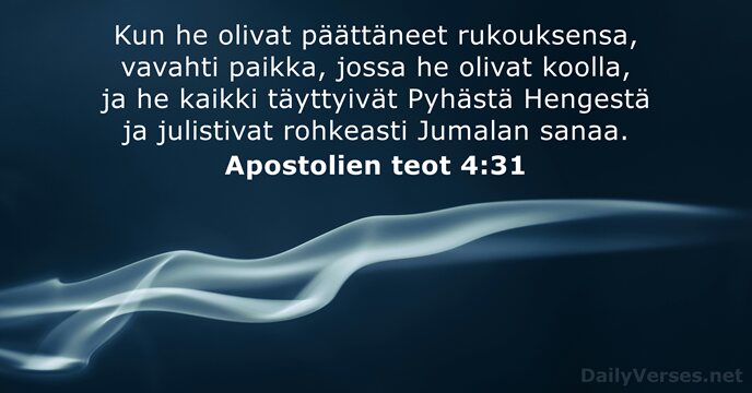 Apostolien teot 4:31