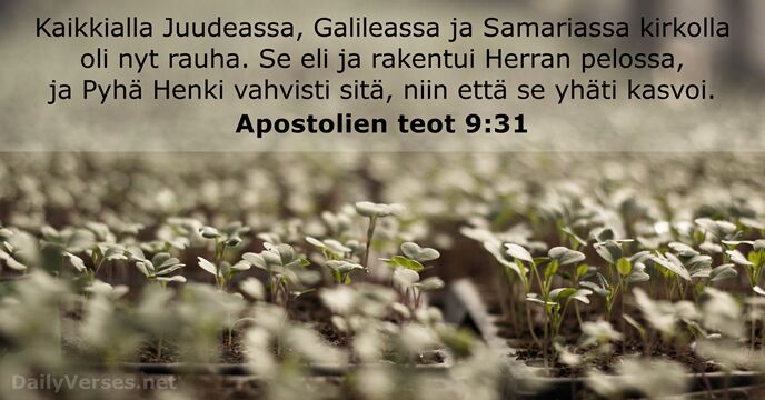 Apostolien teot 9:31