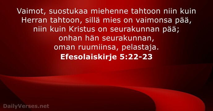 Efesolaiskirje 5:22-23