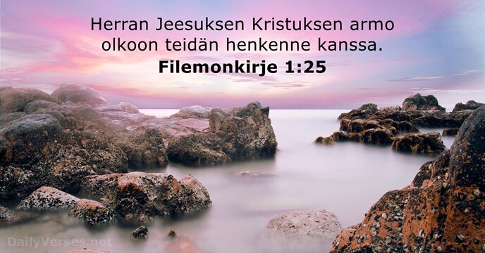 Filemonkirje 1:25