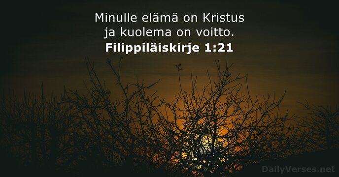 Filippiläiskirje 1:21