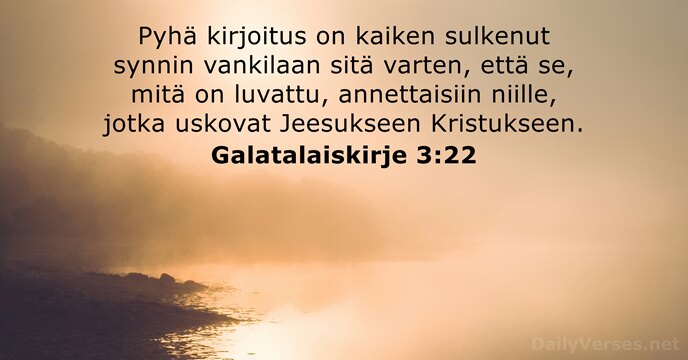 Galatalaiskirje 3:22