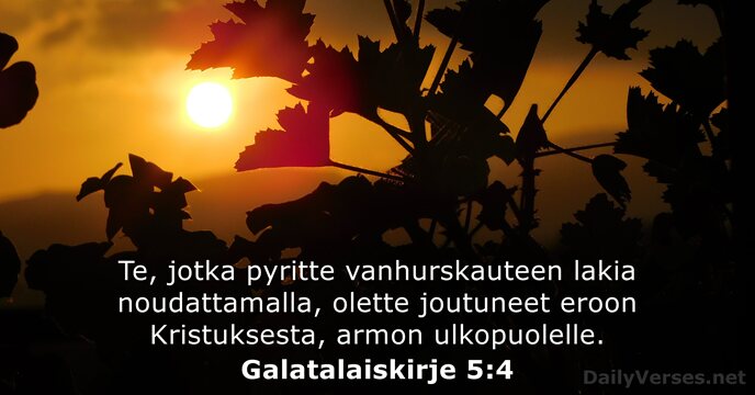 Galatalaiskirje 5:4
