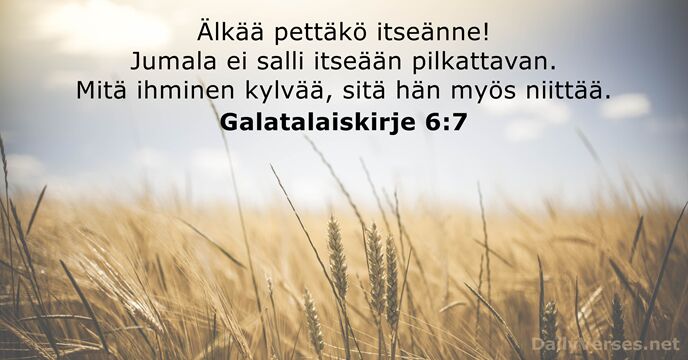 Galatalaiskirje 6:7