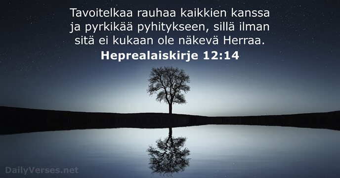 Heprealaiskirje 12:14