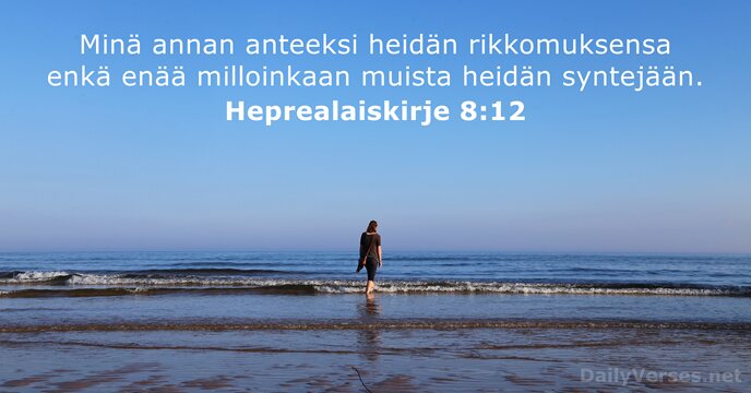 Heprealaiskirje 8:12