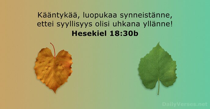 Hesekiel 18:30b
