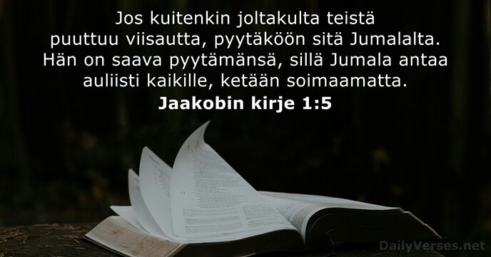 Jaakobin kirje 1:5