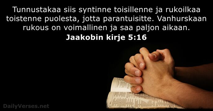 Jaakobin kirje 5:16