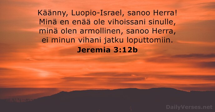 Jeremia 3:12b