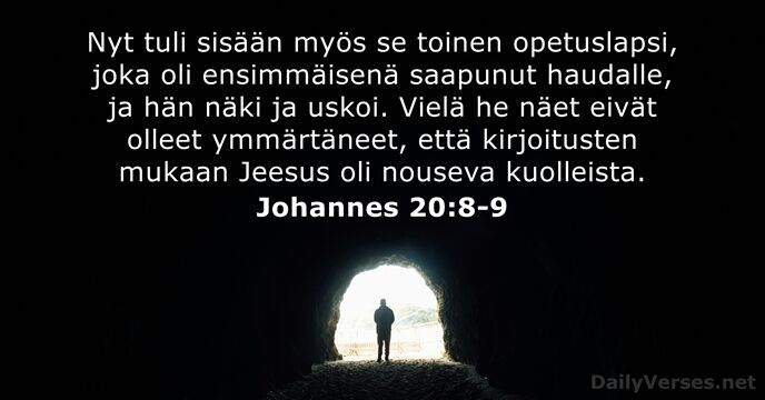 Johannes 20:8-9