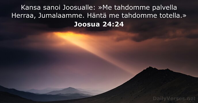 Joosua 24:24