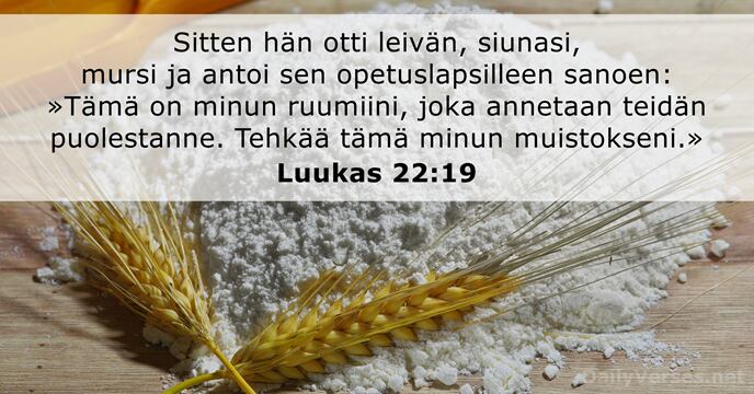 Luukas 22:19